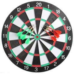 Gioco Tirassegno Tiro Al Bersaglio Con 6 Freccette Dart Board Sport Game 40cm