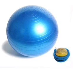 Palla Fitness Gonfiabile Con Pompa Per Esercizi Di Pilates Yoga Ginnastica Preparto E Equilibrio Diametro 65 Cm