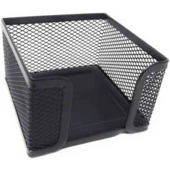 Set Di Accessori Ufficio 5 Pezzi Con Portapenne Porta Lettere Documenti E Bigliettini Da Visita Organizer A Rete Metallica Traforata Nero -Armonia Casa 42718668 5