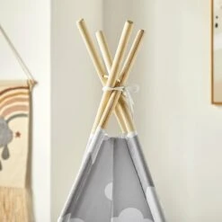 SoBuy Tenda Indiani Bambini Teepee Bambini Casette Bambini Tenda Per Bambini Casetta Da Giardino Per Bambini Modello Nuvola OSS03-A01 -Armonia Casa 42844496 3