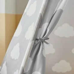 SoBuy Tenda Indiani Bambini Teepee Bambini Casette Bambini Tenda Per Bambini Casetta Da Giardino Per Bambini Modello Nuvola OSS03-A01 -Armonia Casa 42844496 4