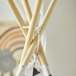 SoBuy Tenda Indiani Bambini Teepee Bambini Casette Bambini Tenda Per Bambini Casetta Da Giardino Per Bambini Modello Triangolo OSS03-A02 -Armonia Casa 42844498 3