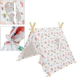 Tenda Tipi Per Bambini 2 Porte Una Finestra Bianco Per Interno Esterno Con Borsa -Armonia Casa 44834597 3