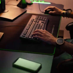 Scrivania Da Gioco, Scrivania Da Gioco Ergonomica, Tavolo Da Gioco Per Computer, Computer O Console Per Videogiochi, Design Moderno, Tavolo Per PC Con Portabicchieri E Gancio Per Cuffie, Struttura In -Armonia Casa 44873053 4