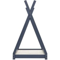 Nova Letto Per Bambini Grigio In Legno Massello Di Pino Varie Dimensioni Dimensioni : 80x160 Cm -Armonia Casa 46363255 4