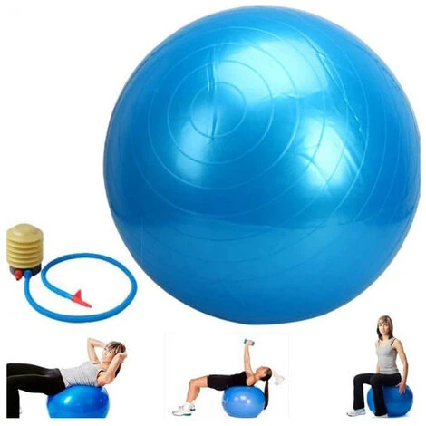 Palla Fitness Gonfiabile Con Pompa Per Esercizi Di Pilates Yoga Ginnastica Preparto E Equilibrio Diametro 55 Cm 2 Palla Fitness Gonfiabile Con Pompa Per Esercizi Di Pilates Yoga Ginnastica Preparto E Equilibrio Diametro 55 Cm - immagine 2