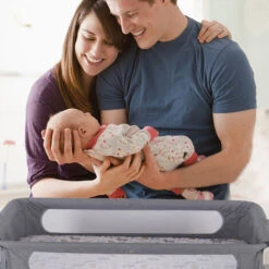 Culla E Altezza Regolabile，con Letto Laterale Lettino Per Camera Da Letto Soggiorno Da Viaggio,zanzariera 925870-87cm -Armonia Casa 47300853 5