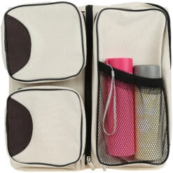 Della Culla Del Sacchetto Del Letto Del Pannolino Del Bambino Cambiante Mummia Pieghevole Portatile Beige -Armonia Casa 47300863 4