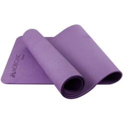 Tappetino Yoga TPE 181cmx61cmx6MM Fitness Tappetino Pilates Allenamenti Sport Tappeto Materassino Yoga, Pilates, Gym, Palestra Antiscivolo Flessibile Lavabile Include Cinghia Per Il Trasporto Viola EY -Armonia Casa 47593690 3