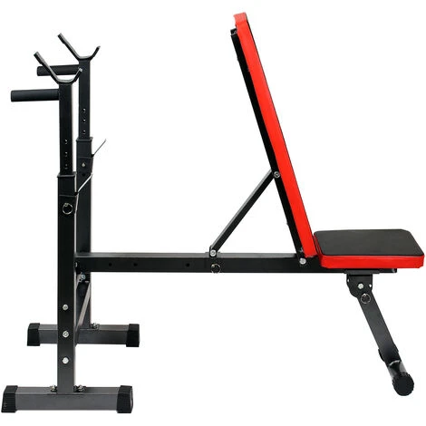 Panca Per Pesi Pieghevole Per Max 230kg Panca Da Allenamento 2in1 Inclinata E Piana Porta Bilanciere 2 Panca Per Pesi Pieghevole Per Max 230kg Panca Da Allenamento 2in1 Inclinata E Piana Porta Bilanciere - immagine 2