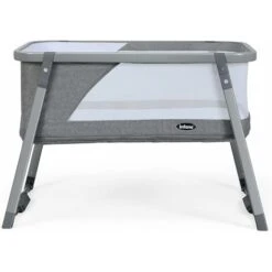 GOPLUS Culla Per Neonati 3 In 1, Trasportabile, Pieghevole, Lettino Da Campeggio, Grigio, Lacci Di Sicurezza, Culla Dondolo Con Materasso Removibile E Lavabile, 97,5x58x69,5 Cm -Armonia Casa 48590221 3
