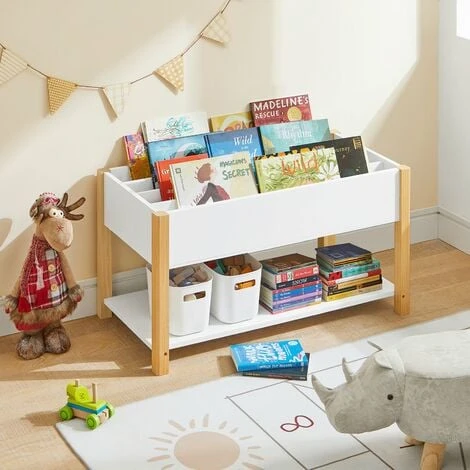 SoBuy Libreria Per Bambini Scaffale Per Bambini Con Vani Portaoggetti Scaffale Portaoggetti Per Bambini Leggio Per Libri Scaffale Per Giocattoli Bianco 85x42x45m KMB35-W 5 SoBuy Libreria Per Bambini Scaffale Per Bambini Con Vani Portaoggetti Scaffale Portaoggetti Per Bambini Leggio Per Libri Scaffale Per Giocattoli Bianco 85x42x45m KMB35-W - immagine 5
