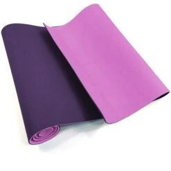 Rebecca Mobili Tappetino Yoga Materassino Ginnastica Tpe Rosa Viola 0,6x183x61