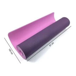 Rebecca Mobili Tappetino Yoga Materassino Ginnastica Tpe Rosa Viola 0,6x183x61 -Armonia Casa 49978922 5