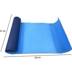 Rebecca Mobili Tappetino Yoga Tappeto Fitness Tpe Blu Antiscivolo 0,6x183x61 -Armonia Casa 49978924 4