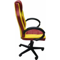 POLTRONA UFFICIO ERGONIMICA IN PU ROSSA E GIALLA -Armonia Casa 49980631 3