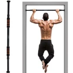 Trade Shop - Barra Per Trazioni Entro Porta Regolabile Allenamento Fitness Casa Chin Pull Up