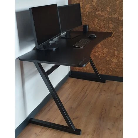 Atturo Scrivania Da Ufficio 120x64 Cm - Scrivania Da Ufficio - Nero 2 Atturo Scrivania Da Ufficio 120x64 Cm - Scrivania Da Ufficio - Nero - immagine 2