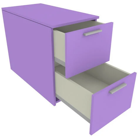 904CUET - Cassettiera Cameretta-ufficio L 45 Con Due Cassetti H 32 A Estrazione Totale 45x87x67 (LxPxH) - Lilla 1 904CUET - Cassettiera Cameretta-ufficio L 45 Con Due Cassetti H 32 A Estrazione Totale 45x87x67 (LxPxH) - Lilla