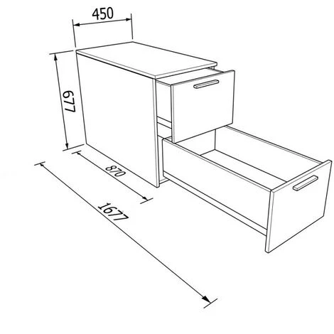 904CUET - Cassettiera Cameretta-ufficio L 45 Con Due Cassetti H 32 A Estrazione Totale 45x87x67 (LxPxH) - Lilla 2 904CUET - Cassettiera Cameretta-ufficio L 45 Con Due Cassetti H 32 A Estrazione Totale 45x87x67 (LxPxH) - Lilla - immagine 2