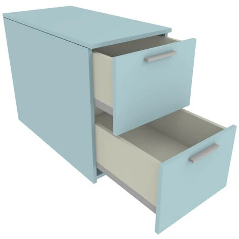 904CUET - Cassettiera Cameretta-ufficio L 45 Con Due Cassetti H 32 A Estrazione Totale 45x87x67 (LxPxH) - Lilla 4 904CUET - Cassettiera Cameretta-ufficio L 45 Con Due Cassetti H 32 A Estrazione Totale 45x87x67 (LxPxH) - Lilla - immagine 4