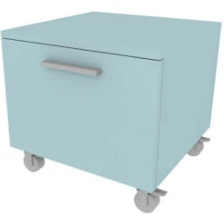 720C - Cassettiera Cameretta-ufficio L 45 Con Ruote E 1 Cassetto H.32, Con Guide A Chiusura Rallentata 45x45x44 (LxPxH) - Arancio -Armonia Casa 50406722 3