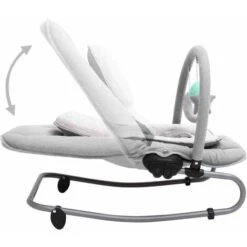 Sdraietta Per Neonato Grigio Chiaro In Acciaio -Armonia Casa 51095632 5