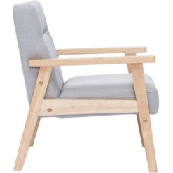 Poltrona Scandinava Per Bambino Grigia E Legno Chiaro ABYSS -Armonia Casa 51143809 3