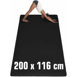 200x125 Tappetino Yoga Extra Largo - Grande Tappeto Fitness 6mm TPE Antiscivolo