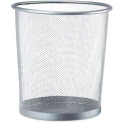 Relaxdays Cestino Gettacarte In Metallo Da Ufficio Pattumiera A Rete Porta-rifiuti Ø 26 Cm Alto 27,5 Cm Argento 9 Relaxdays Cestino Gettacarte In Metallo Da Ufficio Pattumiera A Rete Porta-rifiuti Ø 26 Cm Alto 27,5 Cm Argento -Armonia Casa 51970863 5