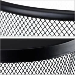 Relaxdays Cestino Gettacarte In Metallo Rete Pattumiera Carta Portarifiuti Da Tavolo Ø 23 Cm Alto 24 Cm Nero 7 Relaxdays Cestino Gettacarte In Metallo Rete Pattumiera Carta Portarifiuti Da Tavolo Ø 23 Cm Alto 24 Cm Nero -Armonia Casa 51970879 4