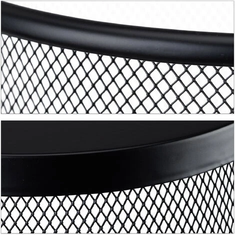 Relaxdays Cestino Gettacarte In Metallo Rete Pattumiera Carta Portarifiuti Da Tavolo Ø 23 Cm Alto 24 Cm Nero 4 Relaxdays Cestino Gettacarte In Metallo Rete Pattumiera Carta Portarifiuti Da Tavolo Ø 23 Cm Alto 24 Cm Nero - immagine 4