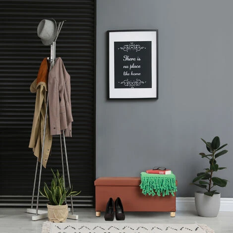 Relaxdays Panca Con Contenitore, In Similpelle, Imbottita, Corridoio, Camera Da Letto, HxLxP: 35 X 76 X 37 Cm, Nera 5 Relaxdays Panca Con Contenitore, In Similpelle, Imbottita, Corridoio, Camera Da Letto, HxLxP: 35 X 76 X 37 Cm, Nera - immagine 5