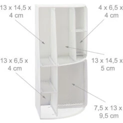Relaxdays Portaoggetti Da Scrivania, Casa & Ufficio, Portapenne & Cassetto, Organizer In Metallo, 13x28x14 Cm, Bianco 9 Relaxdays Portaoggetti Da Scrivania, Casa & Ufficio, Portapenne & Cassetto, Organizer In Metallo, 13x28x14 Cm, Bianco -Armonia Casa 51978032 5