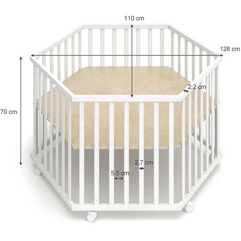 Box Per Bambini „Estrella“ Bianco Con Inserto VitaliSpa 3 Box Per Bambini „Estrella“ Bianco Con Inserto VitaliSpa - immagine 3