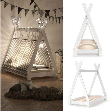 VITALISPA Letto Per Bambini TIPI Indiani Letto Casa Per Bambini Letto A Forma Di 2 VITALISPA Letto Per Bambini TIPI Indiani Letto Casa Per Bambini Letto A Forma Di - immagine 2