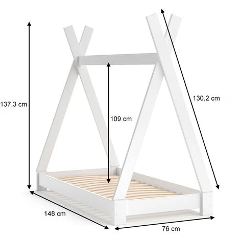 VITALISPA Letto Per Bambini TIPI Indiani Letto Casa Per Bambini Letto A Forma Di 3 VITALISPA Letto Per Bambini TIPI Indiani Letto Casa Per Bambini Letto A Forma Di - immagine 3