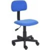 Sedia Poltrona Operativa Con 5 Ruote Ufficio Cameretta Stanzetta In Tessuto Blu