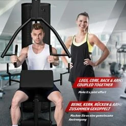 Nova Stazione Fitness Multifunzione Panca Scott Curl Gambe E Pettorali Con Pesi 66 Kg -Armonia Casa 53989513 3