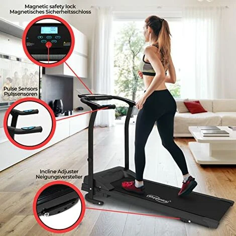 Nova Tapis Roulant Pieghevole Display LED 5 Programmi Sensore Cardio Usb Bluetooth 2 Nova Tapis Roulant Pieghevole Display LED 5 Programmi Sensore Cardio Usb Bluetooth - immagine 2