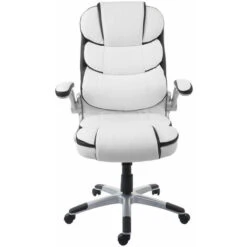 Nova Sedia Da Ufficio Girevole Ergonomica In Ecopelle Ecopelle Con Vari Colori Colore : BIANCO -Armonia Casa 54081010 3
