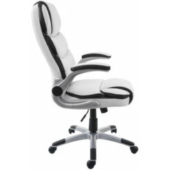 Nova Sedia Da Ufficio Girevole Ergonomica In Ecopelle Ecopelle Con Vari Colori Colore : BIANCO -Armonia Casa 54081010 4