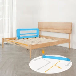 Leogreen Barra Di Protezione Letto Bambini, Cancelletto Letto Pieghevole Per Bambini, 1,02 Metri, Blu, Materiale: Tessuto In Nylon -Armonia Casa 54376729 5