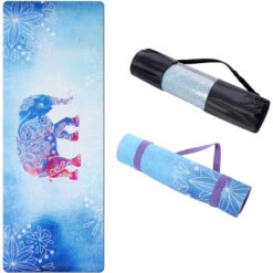 Leogreen Tappetino Da Yoga Patrón De Elefante Con Bolsa De Transporte