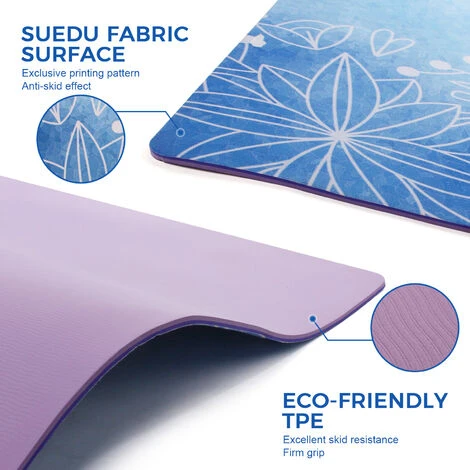 Leogreen Tappetino Da Yoga Patrón De Elefante Con Bolsa De Transporte 2 Leogreen Tappetino Da Yoga Patrón De Elefante Con Bolsa De Transporte - immagine 2