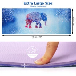 Leogreen Tappetino Da Yoga Patrón De Elefante Con Bolsa De Transporte 7 Leogreen Tappetino Da Yoga Patrón De Elefante Con Bolsa De Transporte -Armonia Casa 54376830 3