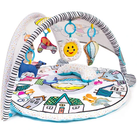 Leogreen Tappetino Attività Per Bambini, Palestrina Multiattivita' Scoperta, 6 Giocattoli, Per Neonati Da 0+ Mesi, 40 Palline Con Borsa, 85x85x49cm, Palloncino 1 Leogreen Tappetino Attività Per Bambini, Palestrina Multiattivita' Scoperta, 6 Giocattoli, Per Neonati Da 0+ Mesi, 40 Palline Con Borsa, 85x85x49cm, Palloncino