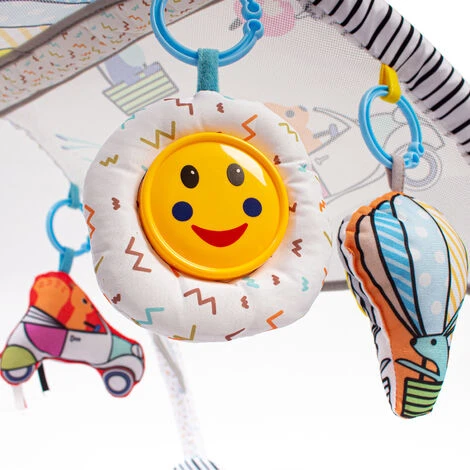 Leogreen Tappetino Attività Per Bambini, Palestrina Multiattivita' Scoperta, 6 Giocattoli, Per Neonati Da 0+ Mesi, 40 Palline Con Borsa, 85x85x49cm, Palloncino 2 Leogreen Tappetino Attività Per Bambini, Palestrina Multiattivita' Scoperta, 6 Giocattoli, Per Neonati Da 0+ Mesi, 40 Palline Con Borsa, 85x85x49cm, Palloncino - immagine 2