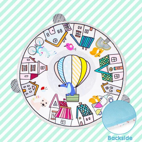 Leogreen Tappetino Attività Per Bambini, Palestrina Multiattivita' Scoperta, 6 Giocattoli, Per Neonati Da 0+ Mesi, 40 Palline Con Borsa, 85x85x49cm, Palloncino 3 Leogreen Tappetino Attività Per Bambini, Palestrina Multiattivita' Scoperta, 6 Giocattoli, Per Neonati Da 0+ Mesi, 40 Palline Con Borsa, 85x85x49cm, Palloncino - immagine 3