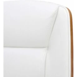 Sedia Da Ufficio Yankton In Similpelle Noce/bianco -Armonia Casa 54383132 3